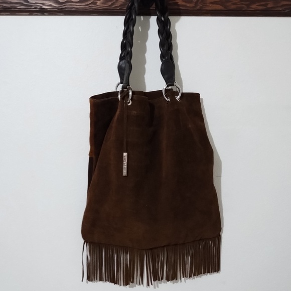 D2 Leather Bag with fringe - Picture 2 of 10